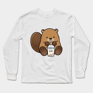 Boba Beaver! Long Sleeve T-Shirt